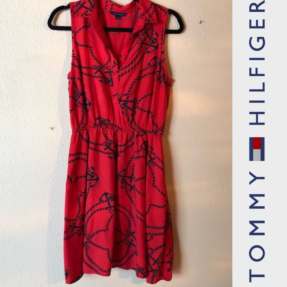 Tommy Hilfiger red anchor dress